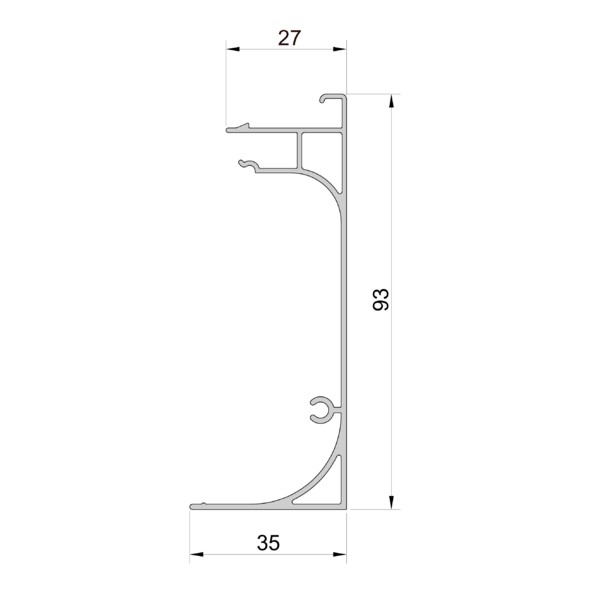 Guide channel - front